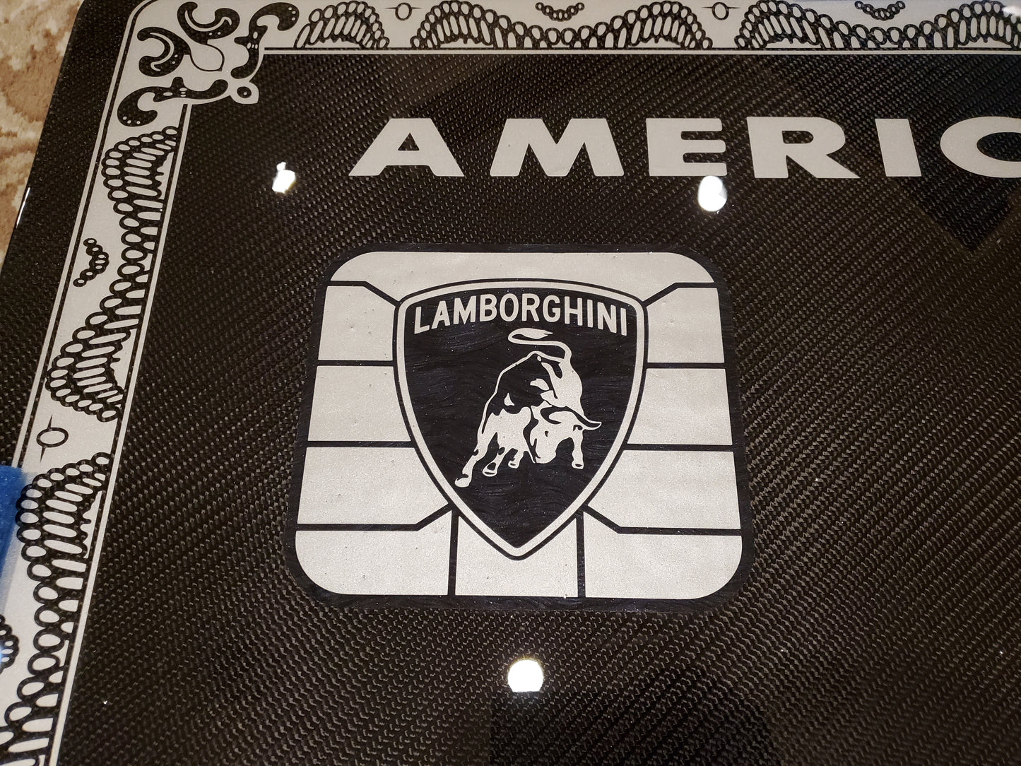 Carbon fiber Lamborghini Black Card