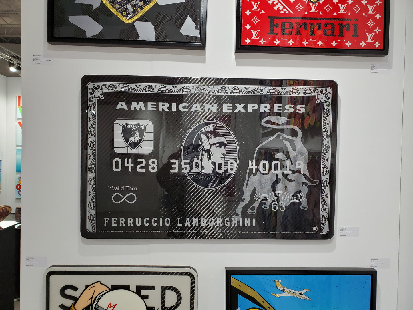 Carbon fiber Lamborghini Black Card