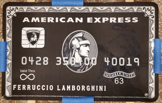 Carbon fiber Lamborghini Black Card