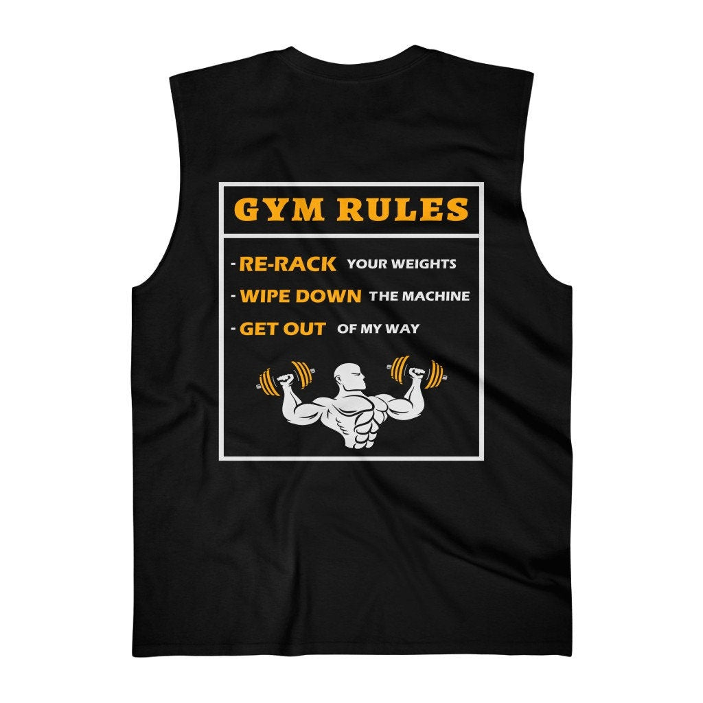 GYM RULES Men's Ultra Cotton Sleeveless Tank
